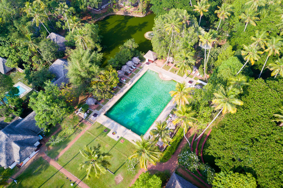 Marari Beach Resort Arial View